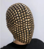 Spiked Crystal Mask Hood Helmet - AfterAmour