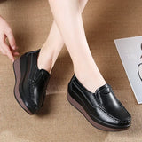 Hollow Print Platform Flats - AfterAmour