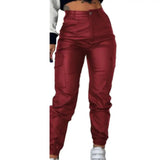 Faux Leather Motorcycle Pants