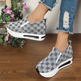 Embroidered Platform Sneakers - AfterAmour
