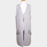Striped Long Vest