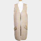 Striped Long Vest