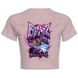 Women's Y2K Gothic Cartoon Print T-Shirt