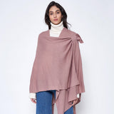 Shoulder Strap Solid Ruana Poncho