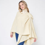 Shoulder Strap Solid Ruana Poncho