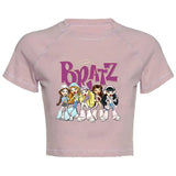 Women's Y2K Gothic Cartoon Print T-Shirt