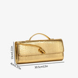 Viper Elegance Embossed Clutch Bag - AfterAmour