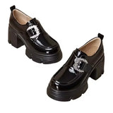 High Heel Buckle Platforms - AfterAmour