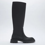 Edge Platform Thigh-High Boots - AfterAmour