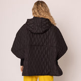Wave Pattern Padded Cape