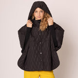 Wave Pattern Padded Cape