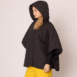 Wave Pattern Padded Cape