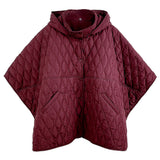 Wave Pattern Padded Cape
