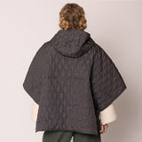 Wave Pattern Padded Cape