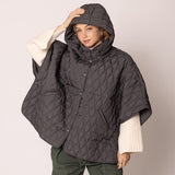Wave Pattern Padded Cape