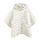 Wave Pattern Padded Cape