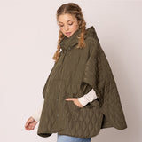 Wave Pattern Padded Cape