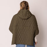 Wave Pattern Padded Cape