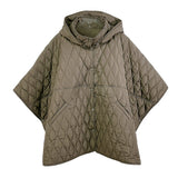 Wave Pattern Padded Cape