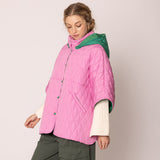 Wave Pattern Padded Cape