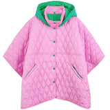 Wave Pattern Padded Cape