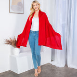 Plain Shawl Poncho Scarf