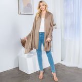 Plain Shawl Poncho Scarf