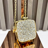 Hot Pink Glitter Square Clutch - AfterAmour