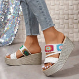 Platform Woven Wedges - AfterAmour