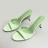 Round Toe Thin Heels - AfterAmour
