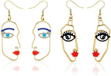 Abstract Face Earrings
