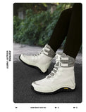 Women's Fur-Lined Ankle Snow Boots for Hiking