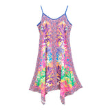 Abstract Print Sleeveless Maxi Dress