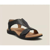 Leather Solid Color Sandals - AfterAmour