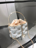 Crystal Glow Satin Bag - AfterAmour