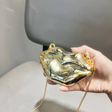 Golden Mini Clutch Bag