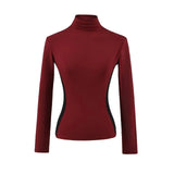 Women High Neck Slim Fit Fleece Base Layer Top