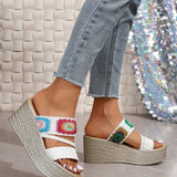 Platform Woven Wedges - AfterAmour