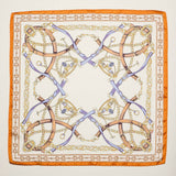 Equestrian Chain and Harness Print Square Bandana Scarf