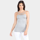 Seamless Triple Criss-Cross Front Cami Tank Top