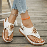 Buckled Wedge Sandals - AfterAmour