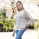 Solid Color Ribbed Sweater