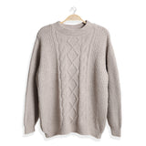 Solid Color Ribbed Sweater