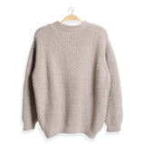 Solid Color Ribbed Sweater