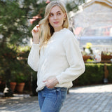 Solid Color Ribbed Sweater