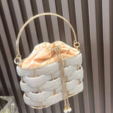 Crystal Glow Satin Bag - AfterAmour