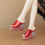 Weaved Wedge Heels - AfterAmour