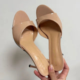 Round Toe Thin Heels - AfterAmour