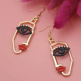 Abstract Face Earrings