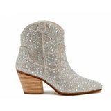 Rhinestone Western Ankle Boots